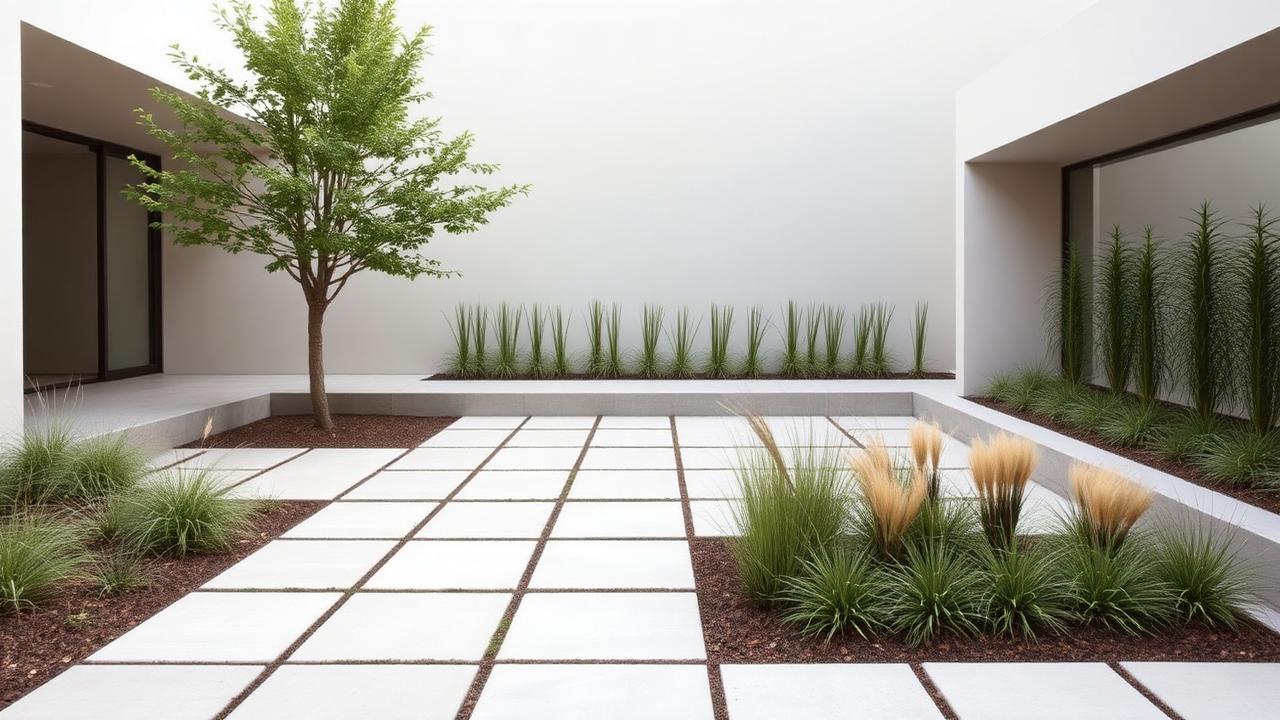 Modern Minimalist Landscape Design with AI: Less, but Better