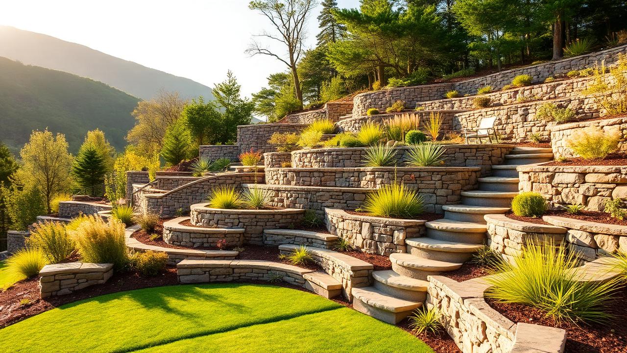 Sloped Yard Landscaping with AI: Terraces, Retaining Walls, and Erosion Solutions